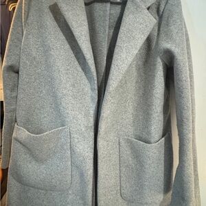 Andrew Marc Light Gray Wool Coat